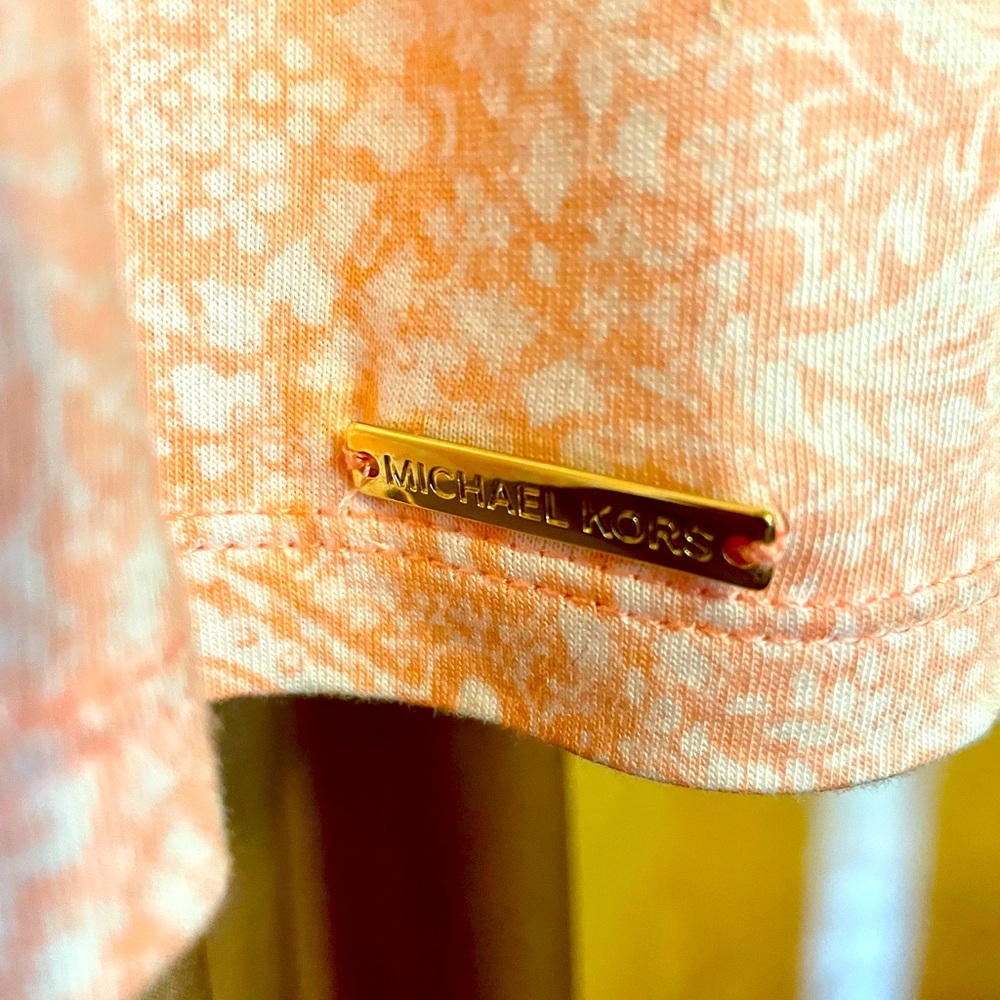 - MICHAEL KORS TOP L Soft Peach Print - Picture 2 of 7